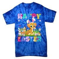 Cheetah Lover Happy Easter Bunny Cheetah Easter Sunday Cute Gift Tie-Dye T-Shirt