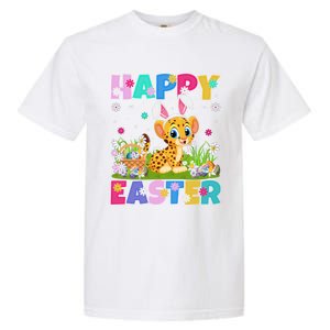 Cheetah Lover Happy Easter Bunny Cheetah Easter Sunday Cute Gift Garment-Dyed Heavyweight T-Shirt