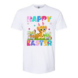 Cheetah Lover Happy Easter Bunny Cheetah Easter Sunday Cute Gift Softstyle CVC T-Shirt