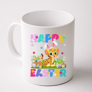 Cheetah Lover Happy Easter Bunny Cheetah Easter Sunday Cute Gift Coffee Mug