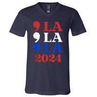 Comma La Harris 2024 Kamala Harris For President 2024 Election V-Neck T-Shirt