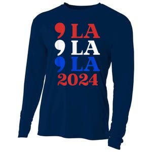 Comma La Harris 2024 Kamala Harris For President 2024 Election Cooling Performance Long Sleeve Crew