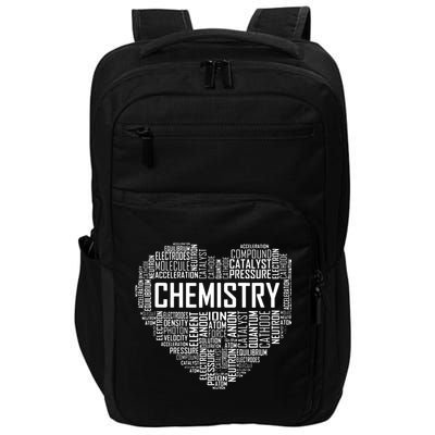 Chemistry Lover Heart Gift For Chemist Teacher Or Student Impact Tech Backpack