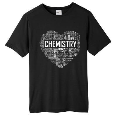 Chemistry Lover Heart Gift For Chemist Teacher Or Student Tall Fusion ChromaSoft Performance T-Shirt