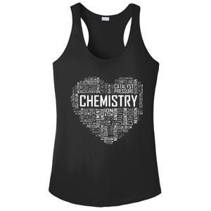 Chemistry Lover Heart Gift For Chemist Teacher Or Student Ladies PosiCharge Competitor Racerback Tank