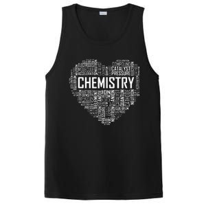 Chemistry Lover Heart Gift For Chemist Teacher Or Student PosiCharge Competitor Tank