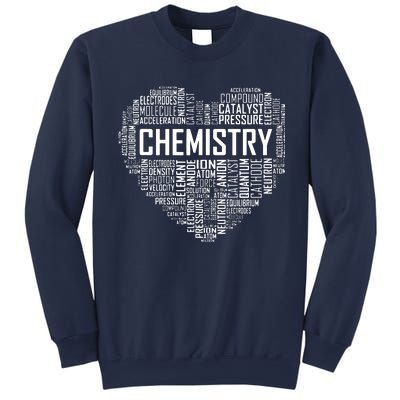 Chemistry Lover Heart Gift For Chemist Teacher Or Student Sweatshirt