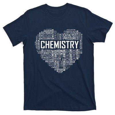 Chemistry Lover Heart Gift For Chemist Teacher Or Student T-Shirt