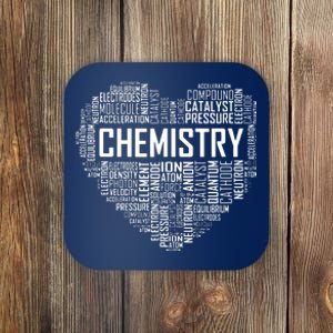 Chemistry Lover Heart Gift For Chemist Teacher Or Student Coaster