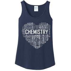 Chemistry Lover Heart Gift For Chemist Teacher Or Student Ladies Essential Tank