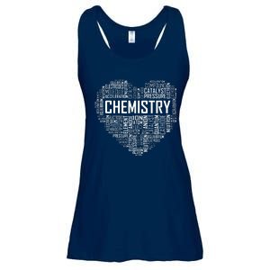 Chemistry Lover Heart Gift For Chemist Teacher Or Student Ladies Essential Flowy Tank