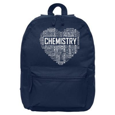 Chemistry Lover Heart Gift For Chemist Teacher Or Student 16 in Basic Backpack