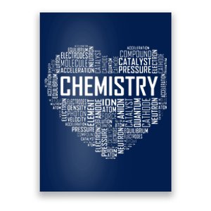 Chemistry Lover Heart Gift For Chemist Teacher Or Student Poster