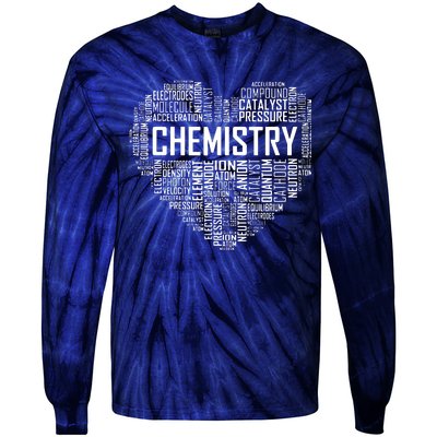 Chemistry Lover Heart Gift For Chemist Teacher Or Student Tie-Dye Long Sleeve Shirt