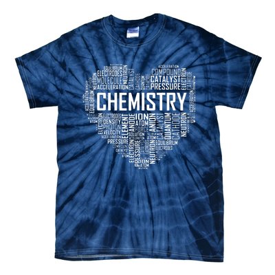 Chemistry Lover Heart Gift For Chemist Teacher Or Student Tie-Dye T-Shirt