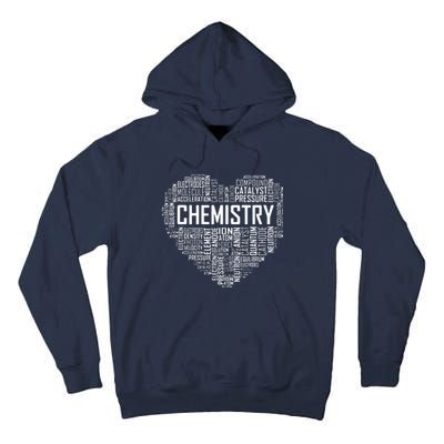 Chemistry Lover Heart Gift For Chemist Teacher Or Student Tall Hoodie