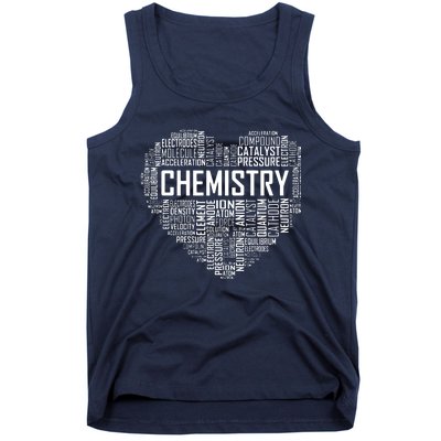 Chemistry Lover Heart Gift For Chemist Teacher Or Student Tank Top