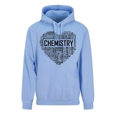 Chemistry Lover Heart Gift For Chemist Teacher Or Student Unisex Surf Hoodie