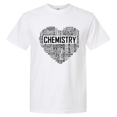 Chemistry Lover Heart Gift For Chemist Teacher Or Student Garment-Dyed Heavyweight T-Shirt