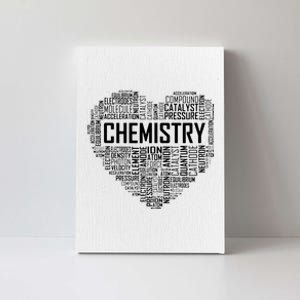 Chemistry Lover Heart Gift For Chemist Teacher Or Student Canvas