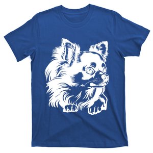 Cute Long Haired Chihuahua Design Gift T-Shirt