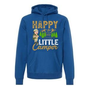 Camping Lover Happy Little Camper Gift Premium Hoodie