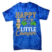 Camping Lover Happy Little Camper Gift Tie-Dye T-Shirt