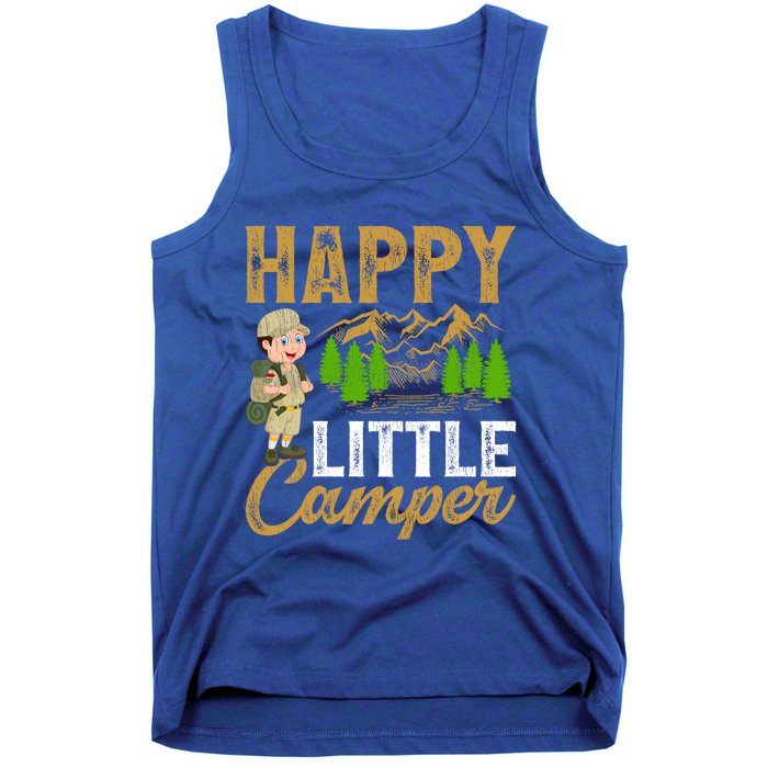 Camping Lover Happy Little Camper Gift Tank Top