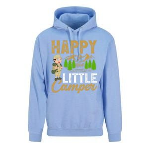 Camping Lover Happy Little Camper Gift Unisex Surf Hoodie