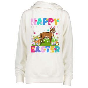 Coyote Lover Happy Easter Bunny Coyote Easter Sunday Cute Gift Womens Funnel Neck Pullover Hood