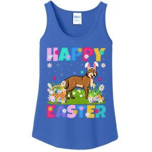 Coyote Lover Happy Easter Bunny Coyote Easter Sunday Cute Gift Ladies Essential Tank