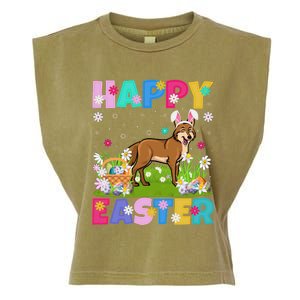 Coyote Lover Happy Easter Bunny Coyote Easter Sunday Cute Gift Garment-Dyed Women's Muscle Tee