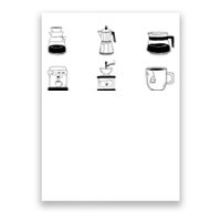 Coffee Lover Hand Drawn Cute Food Coffee Gift Poster