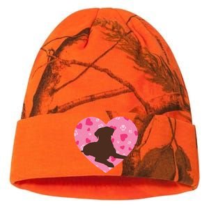 Chocolate Lab Heart Valentine's Day Labrador Dog Lover Meaningful Gift Kati Licensed 12" Camo Beanie