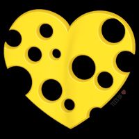 Cheese Love Heart Pocket. Holey Cheese Impact Tech Backpack
