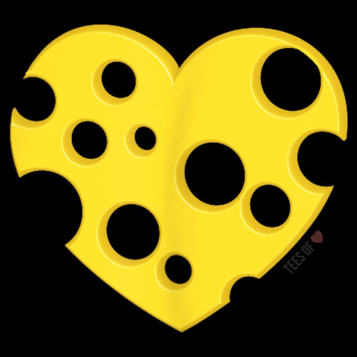 Cheese Love Heart Pocket. Holey Cheese Impact Tech Backpack