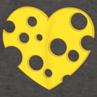 Cheese Love Heart Pocket. Holey Cheese Vector Backpack