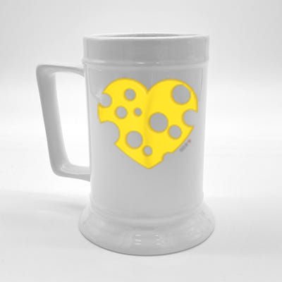 Cheese Love Heart Pocket. Holey Cheese Beer Stein