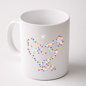 Christmas Lights Holiday Chicken Lover Xmas Coffee Mug