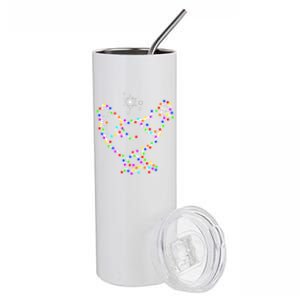 Christmas Lights Holiday Chicken Lover Xmas Stainless Steel Tumbler