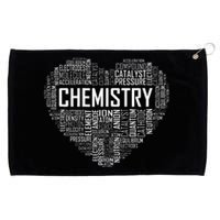 Chemistry Lover Heart Gift For Chemist Teacher Or Student Grommeted Golf Towel