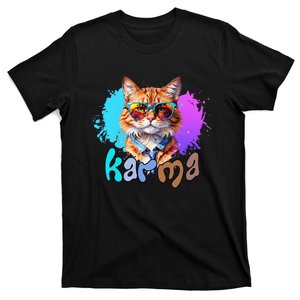 Cat Lover Heart Shape Karma T-Shirt