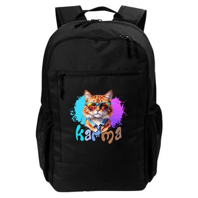 Cat Lover Heart Shape Karma Daily Commute Backpack