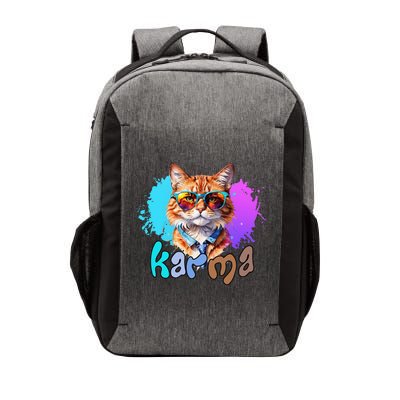 Cat Lover Heart Shape Karma Vector Backpack