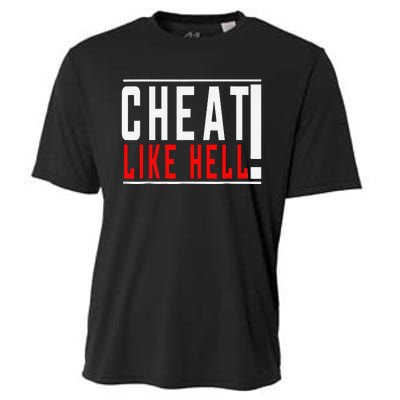 Cheat Like Hell Anti Harris Walz 2024 Election Trump Vance Cooling Performance Crew T-Shirt