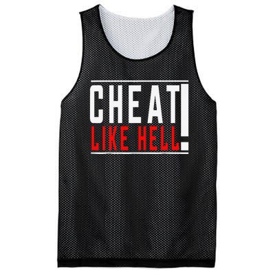 Cheat Like Hell Anti Harris Walz 2024 Election Trump Vance Mesh Reversible Basketball Jersey Tank