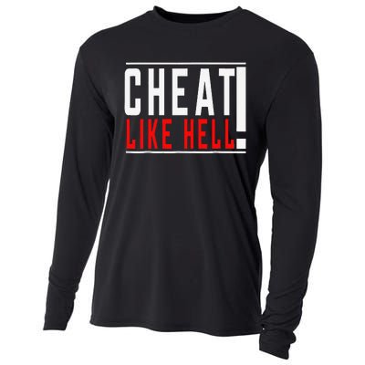 Cheat Like Hell Anti Harris Walz 2024 Election Trump Vance Cooling Performance Long Sleeve Crew