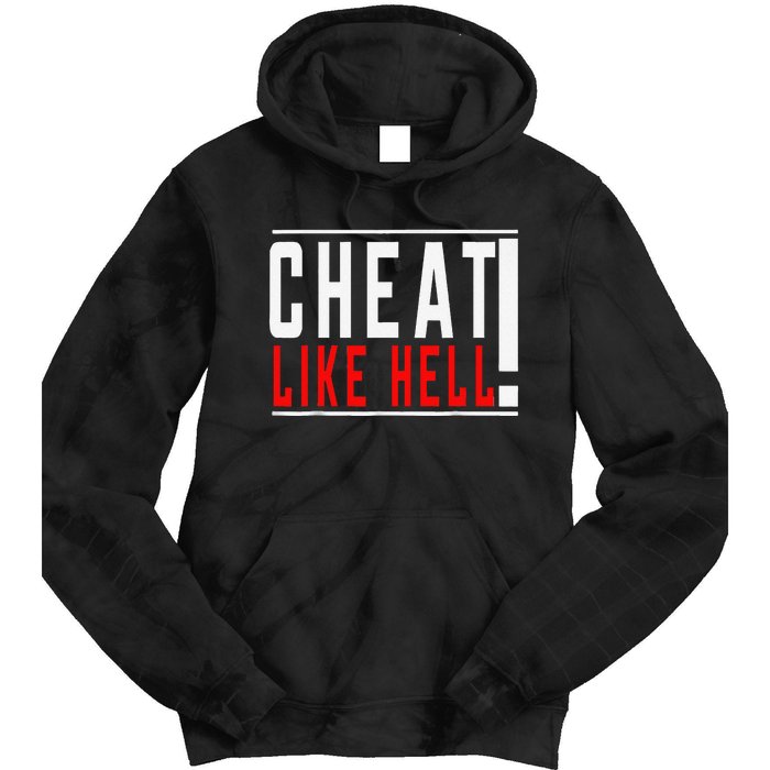 Cheat Like Hell Anti Harris Walz 2024 Election Trump Vance Tie Dye Hoodie