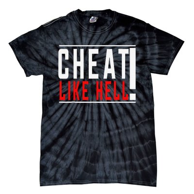 Cheat Like Hell Anti Harris Walz 2024 Election Trump Vance Tie-Dye T-Shirt