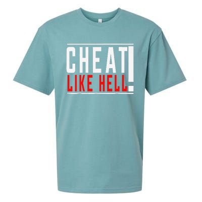 Cheat Like Hell Anti Harris Walz 2024 Election Trump Vance Sueded Cloud Jersey T-Shirt